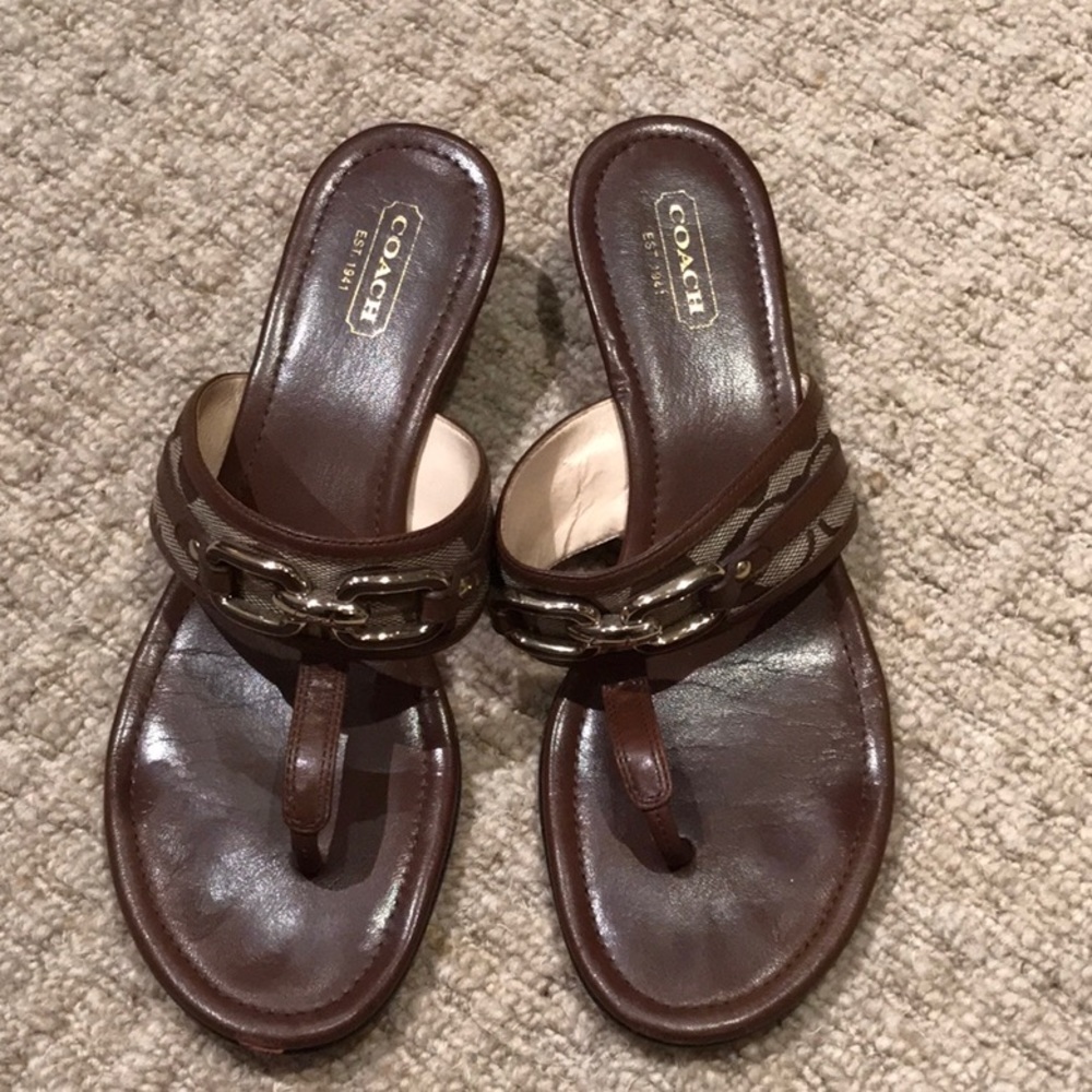 COACH Wedge Sandals